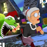 Angry Gran Run Halloween Village